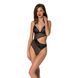 Боди с ажурным лифом Passion CHRISTA BODY L/XL, black SO5753 фото 1