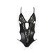 Боди с имитацией кожи и стрепами Passion ASUNA BODY S/M, black SO4123 фото 3