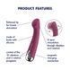 Вібратор з ротацією Satisfyer Spinning G-Spot 1 Red, плоский майданчик для стимуляції точки G SX0555 фото 7