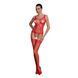Бодистокинг Passion ECO BS007 red, с доступом, силуэтный рисунок, имитация подвязок SO7080 фото 1